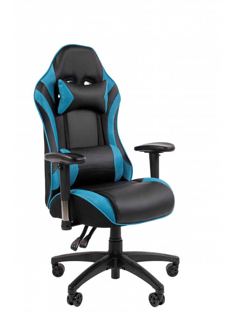 Компьютерное кресло Chairman CH43 экокожа черно-бирюзовый