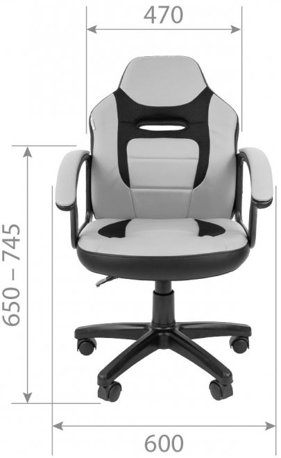 Компьютерное кресло Chairman kids 110 черный / красный