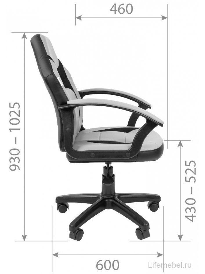 Компьютерное кресло Chairman kids 110 черный / красный