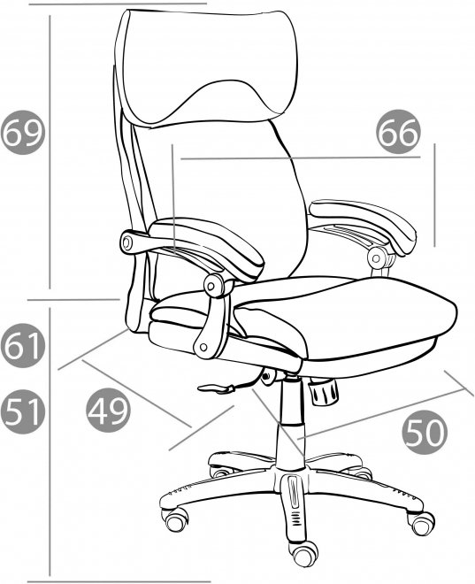 Компьютерное кресло Chief серый 29/12