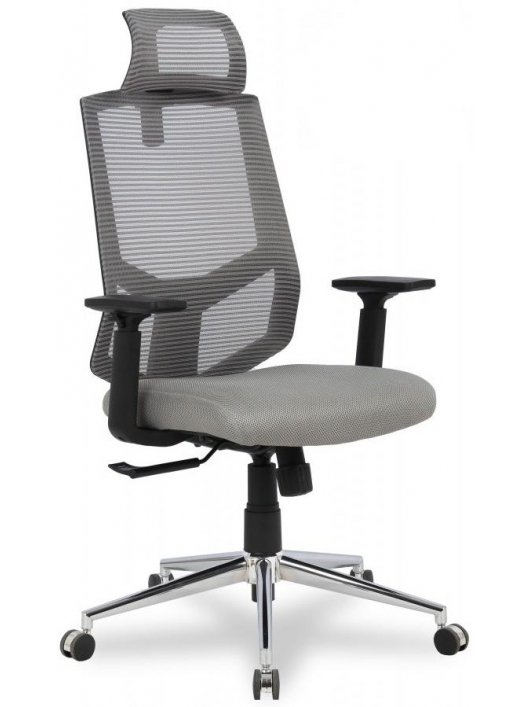 Компьютерное кресло College HLC-1500HLX Grey серое