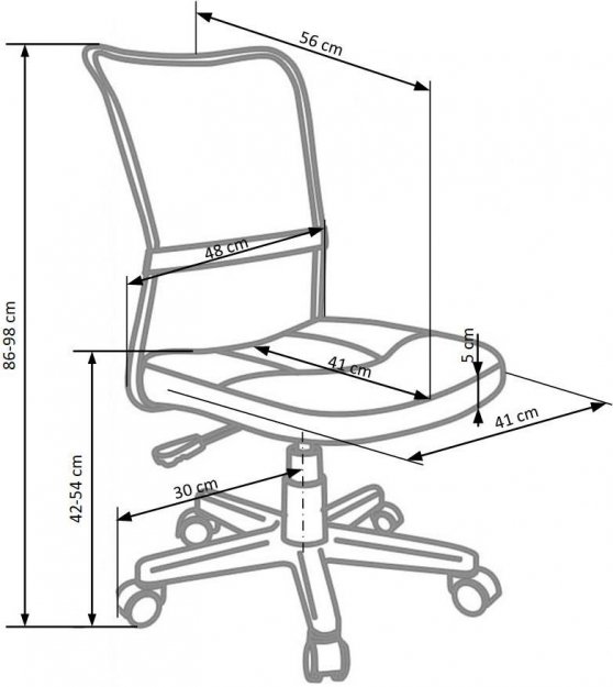 Компьютерное кресло Dingo серое / черное