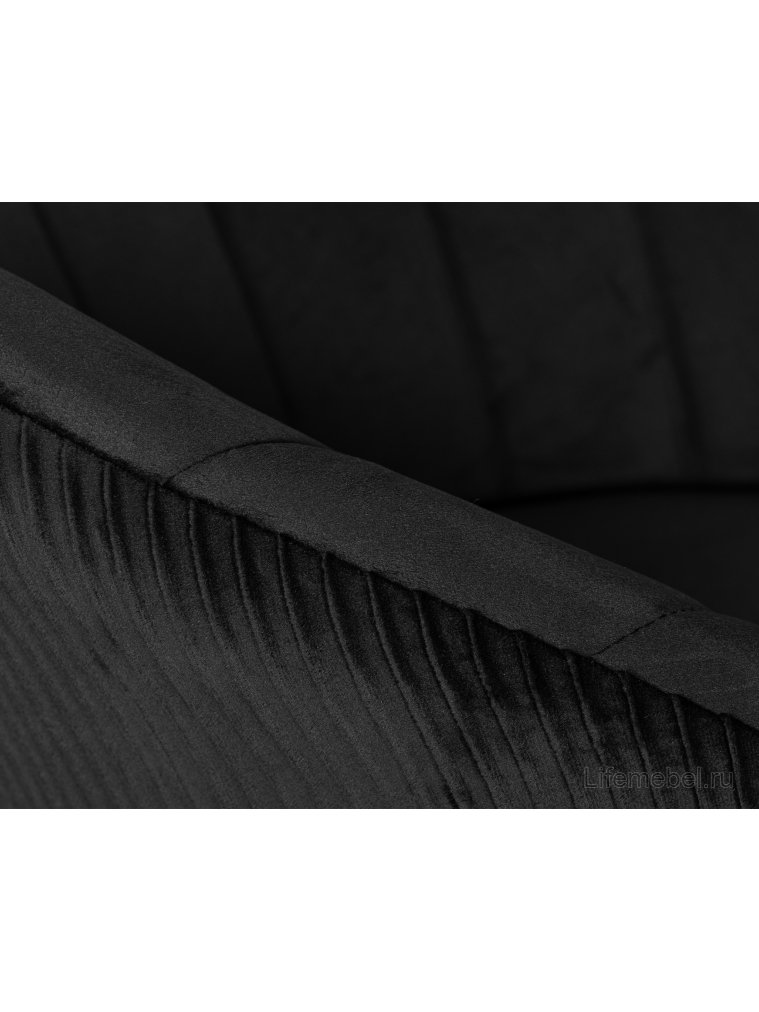 Компьютерное кресло Dobrin Edison Black черный велюр 1922-21