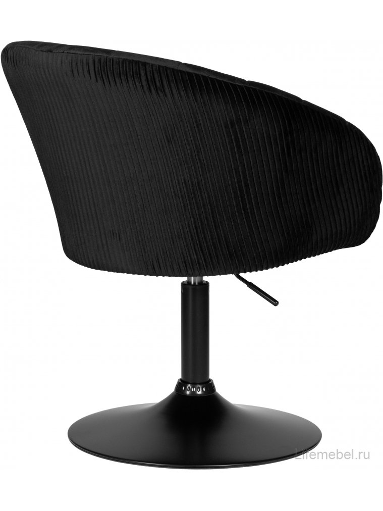 Компьютерное кресло Dobrin Edison Black черный велюр 1922-21