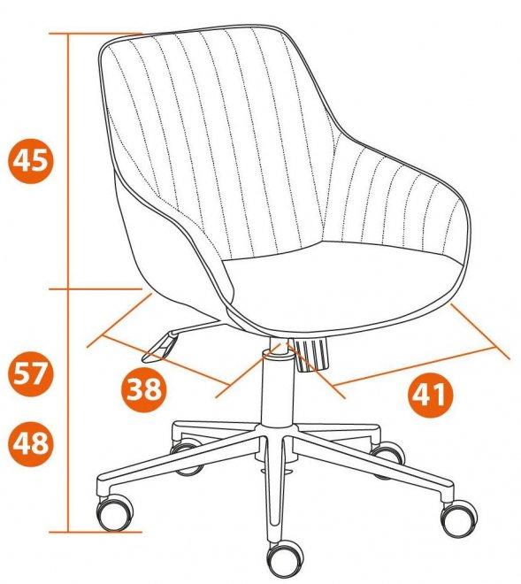 Компьютерное кресло Dublin горчичный