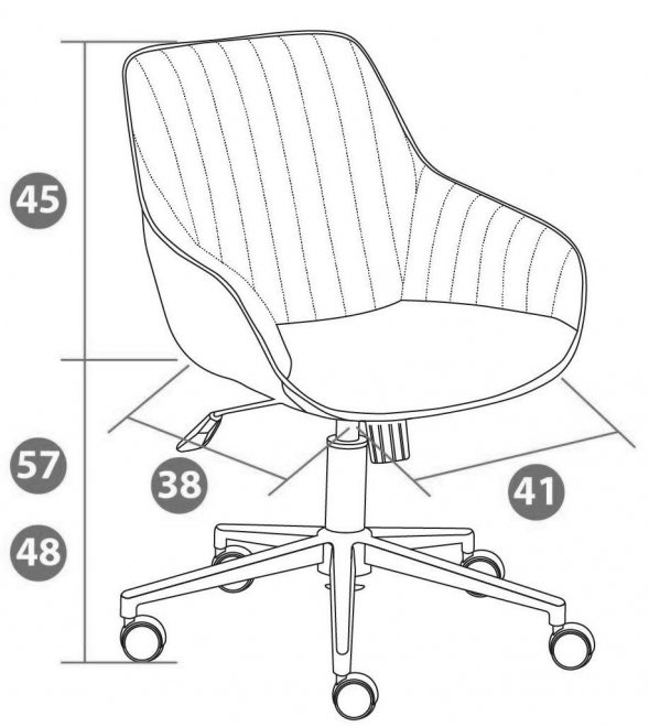 Компьютерное кресло Dublin горчичный