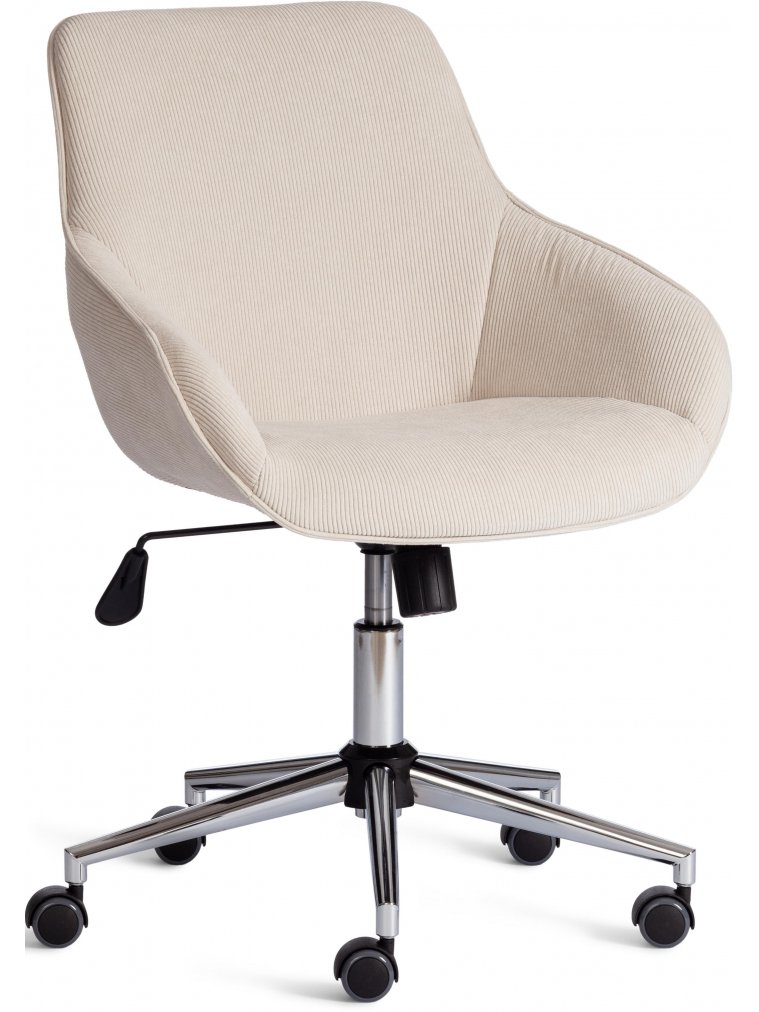 Компьютерное кресло Dublin хром / вельвет молочный