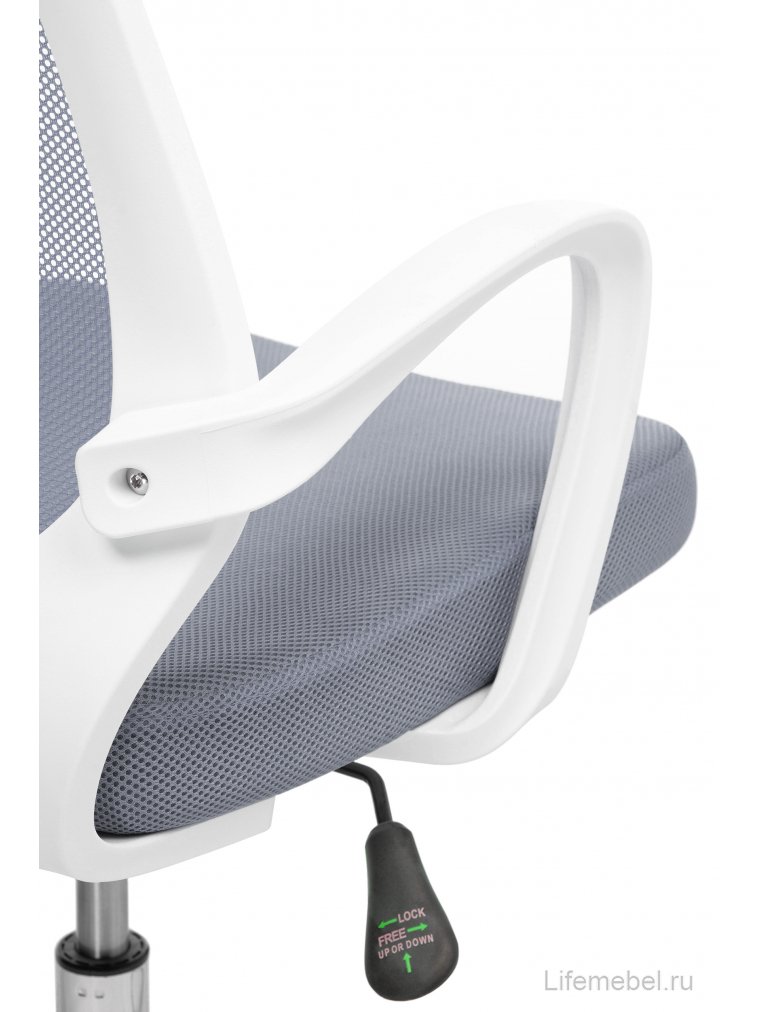Компьютерное кресло Ergoplus light gray / white