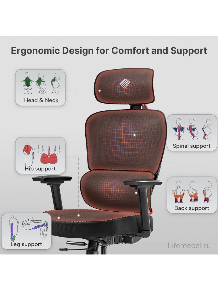 Компьютерное кресло Eureka Axion черный