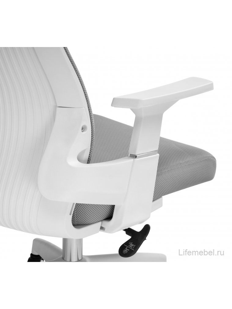 Компьютерное кресло Flok gray / white