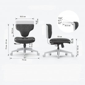 Компьютерное кресло FoxGear Shortz Fabric, размер 2