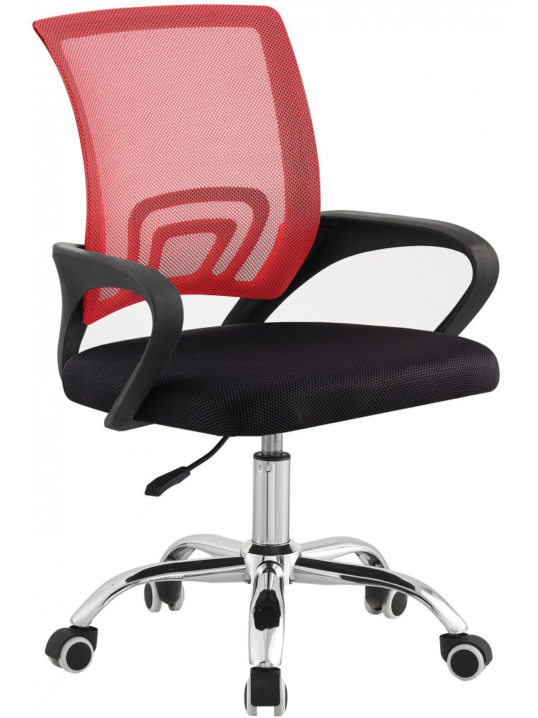 Компьютерное кресло Spectorс DC453 красная / черное / хром