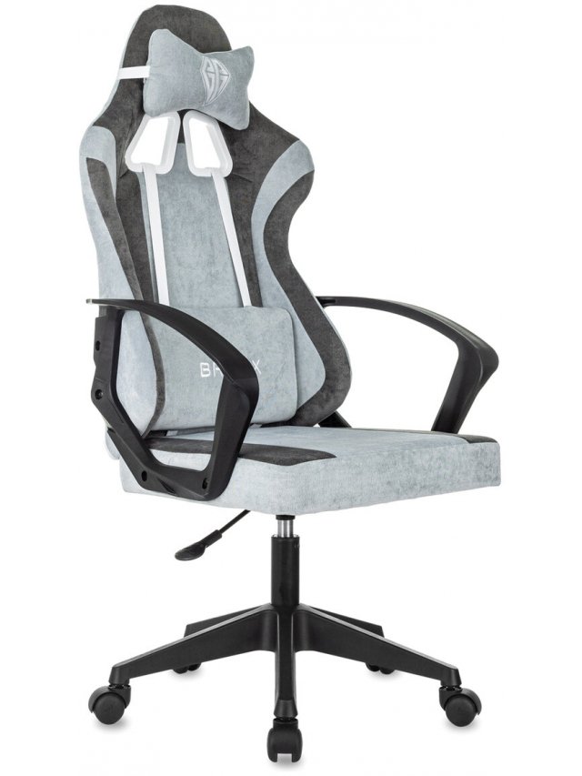 Компьютерное кресло GM-127 серо-голубой