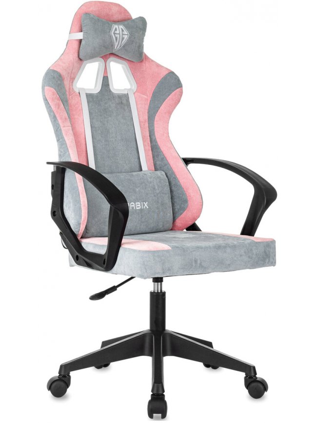 Компьютерное кресло GM-127 серое / розовое