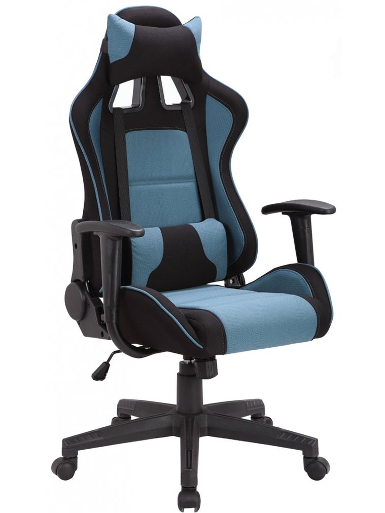 Компьютерное кресло GT Racer GM-100 черное / голубое