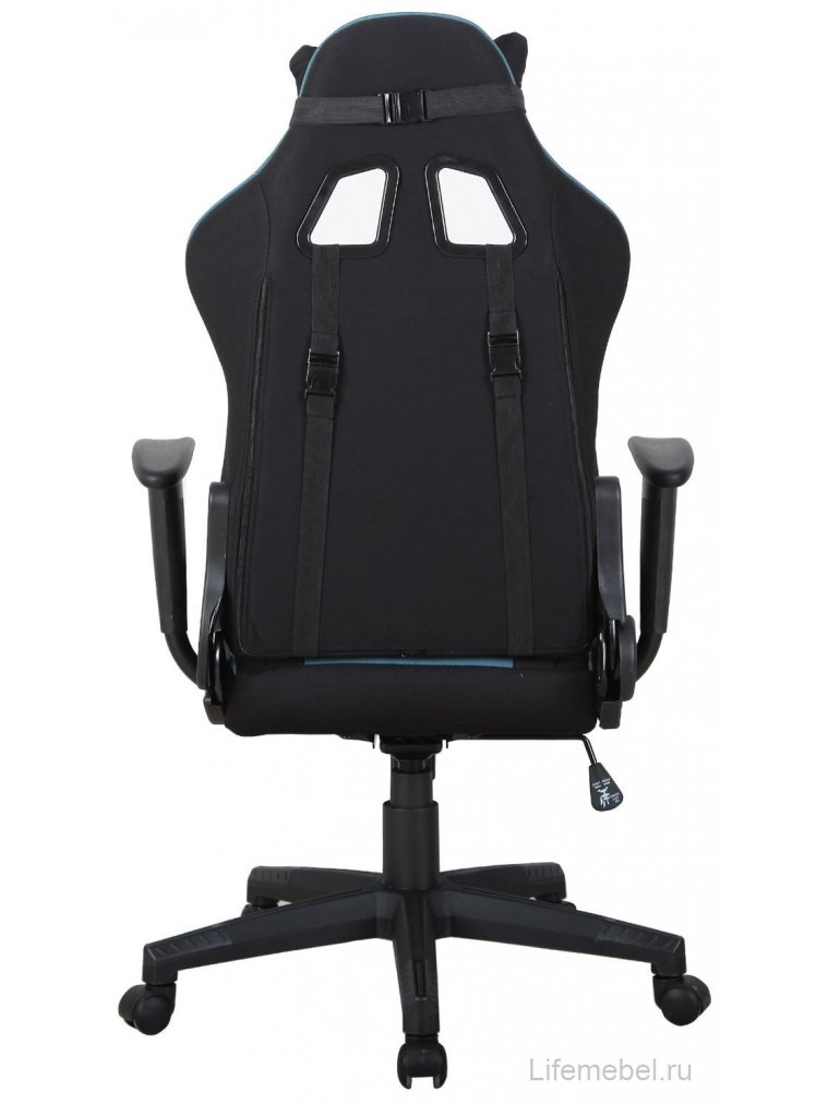 Компьютерное кресло GT Racer GM-100 черное / голубое