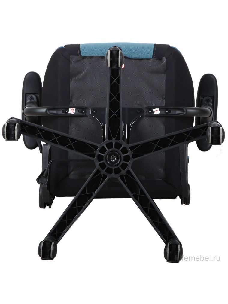 Компьютерное кресло GT Racer GM-100 черное / голубое