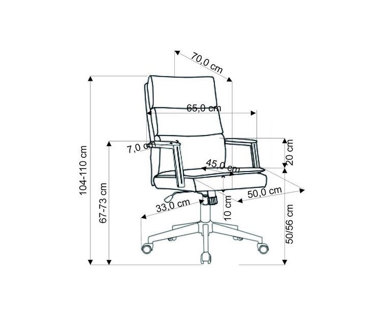 Компьютерное кресло Adriano серое