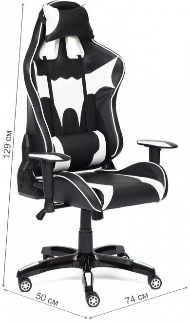 Компьютерное кресло iBat черное / белое