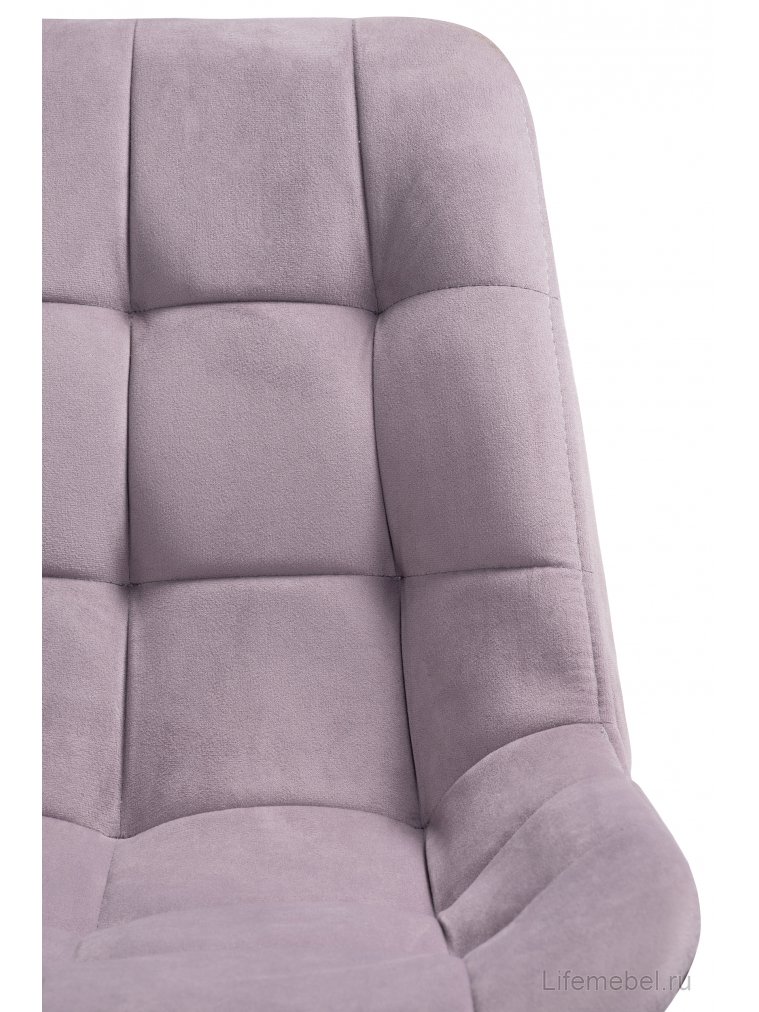 Компьютерное кресло Келми микровелюр светло-лиловый / белый глянец