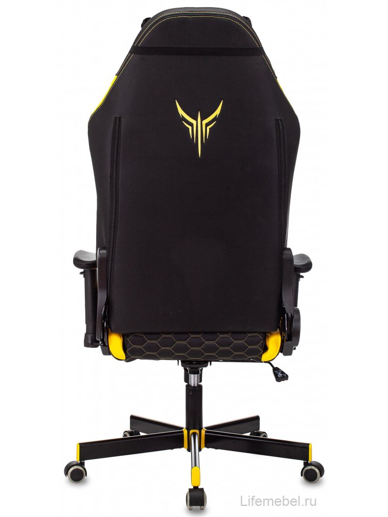 Компьютерное кресло Knight Neon черное / желтое / соты