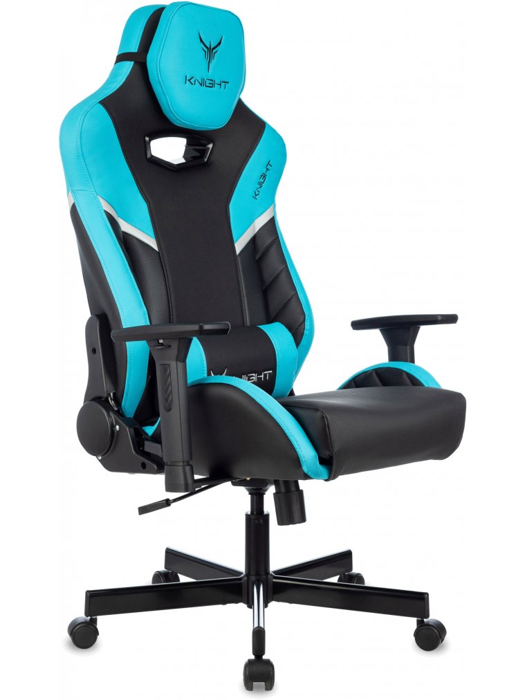 Компьютерное кресло Knight Thunder 5X черный / голубой