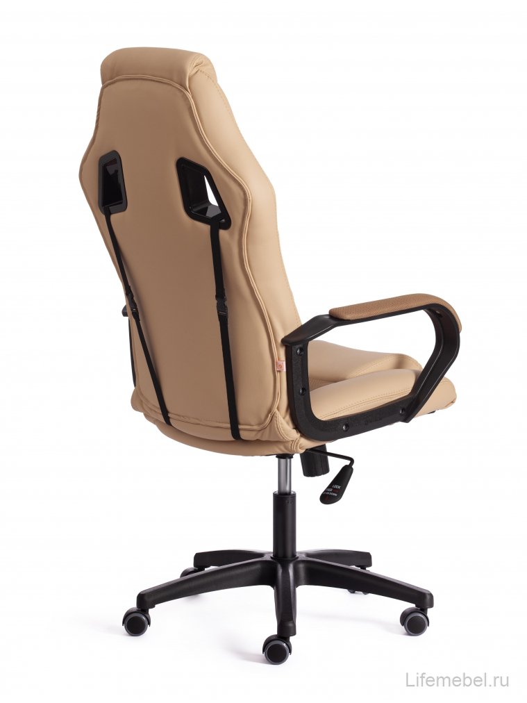 Компьютерное кресло Driver/Драйвер кожзам бежевый / бронза