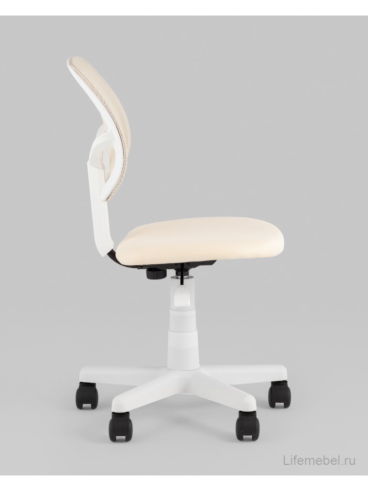 Компьютерное кресло Лори, бежевый, пластик белый