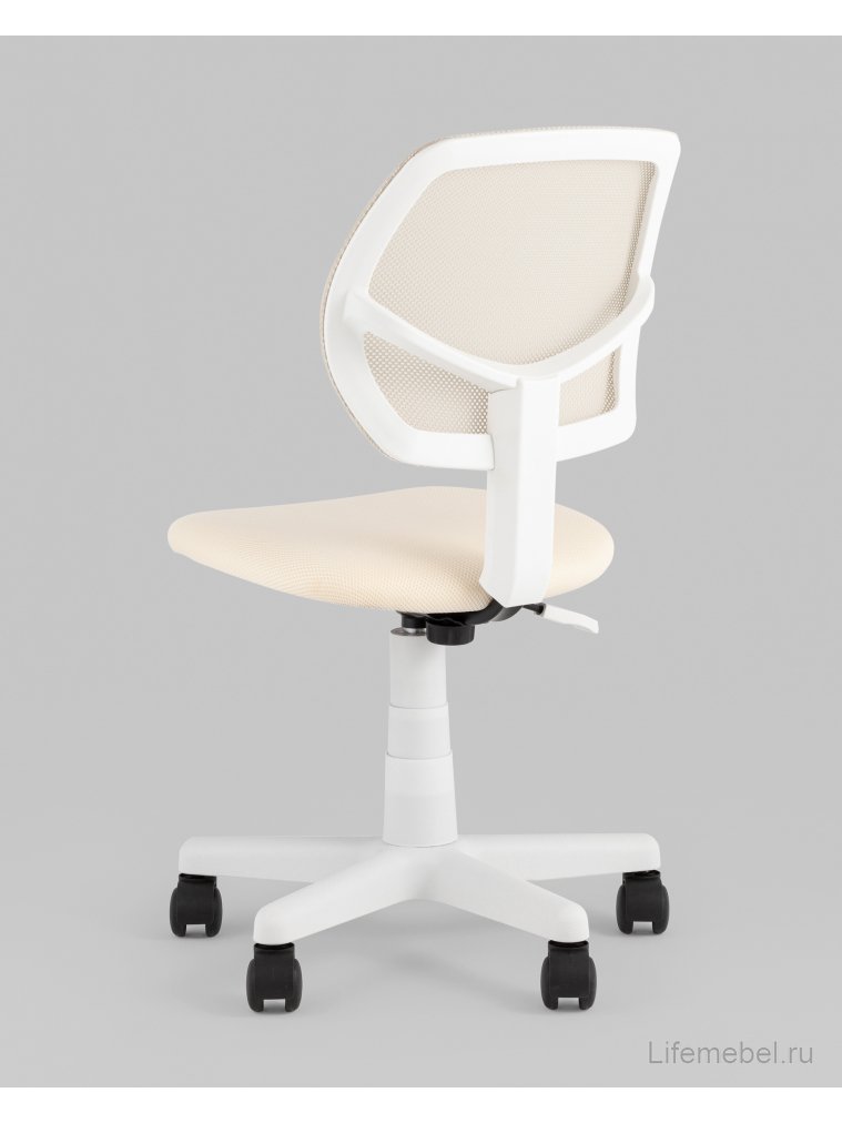 Компьютерное кресло Лори, бежевый, пластик белый