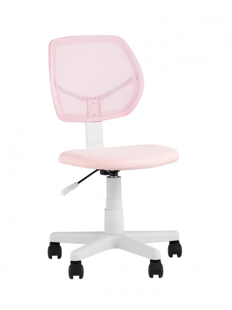 Компьютерное кресло Лори, розовый, пластик белый