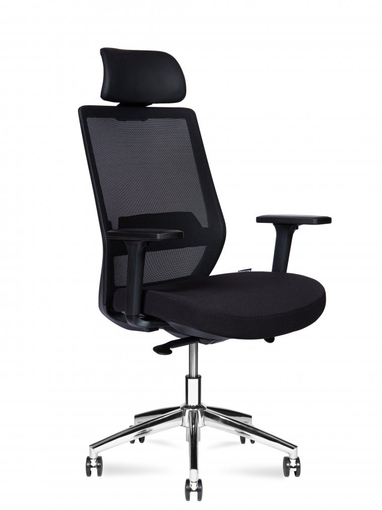 Компьютерное кресло Mono black chrom черный