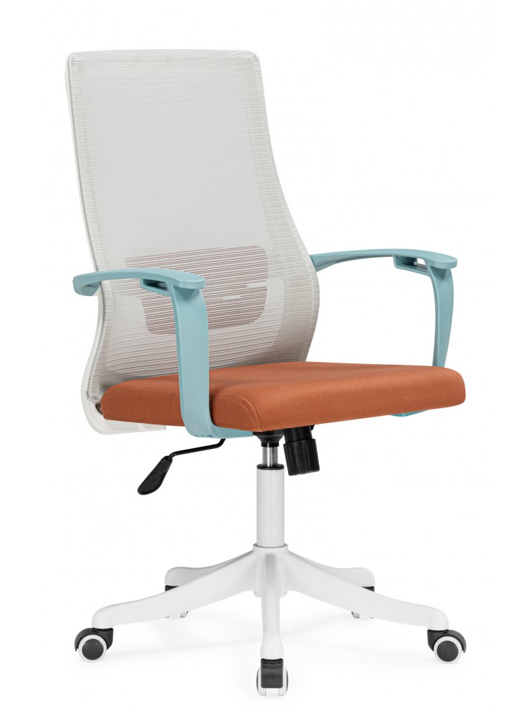 Компьютерное кресло More gray / blue / white без подголовника