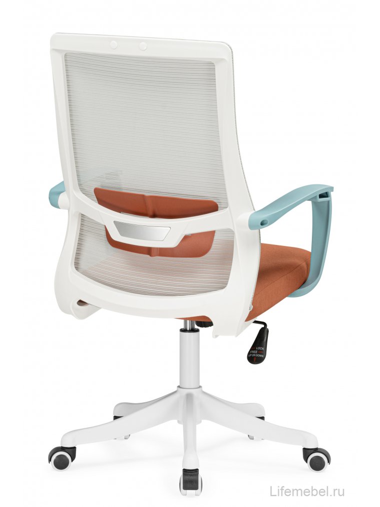 Компьютерное кресло More gray / blue / white без подголовника