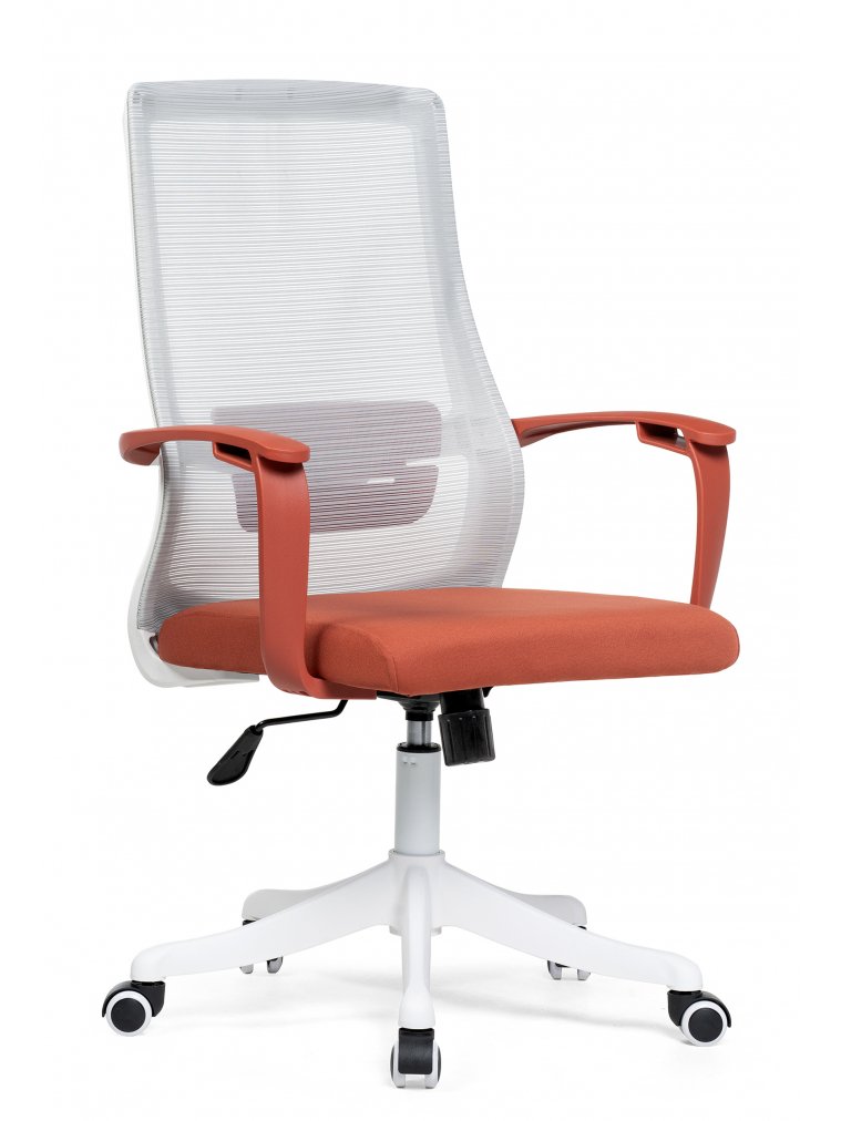 Компьютерное кресло More gray / red / white без подголовника