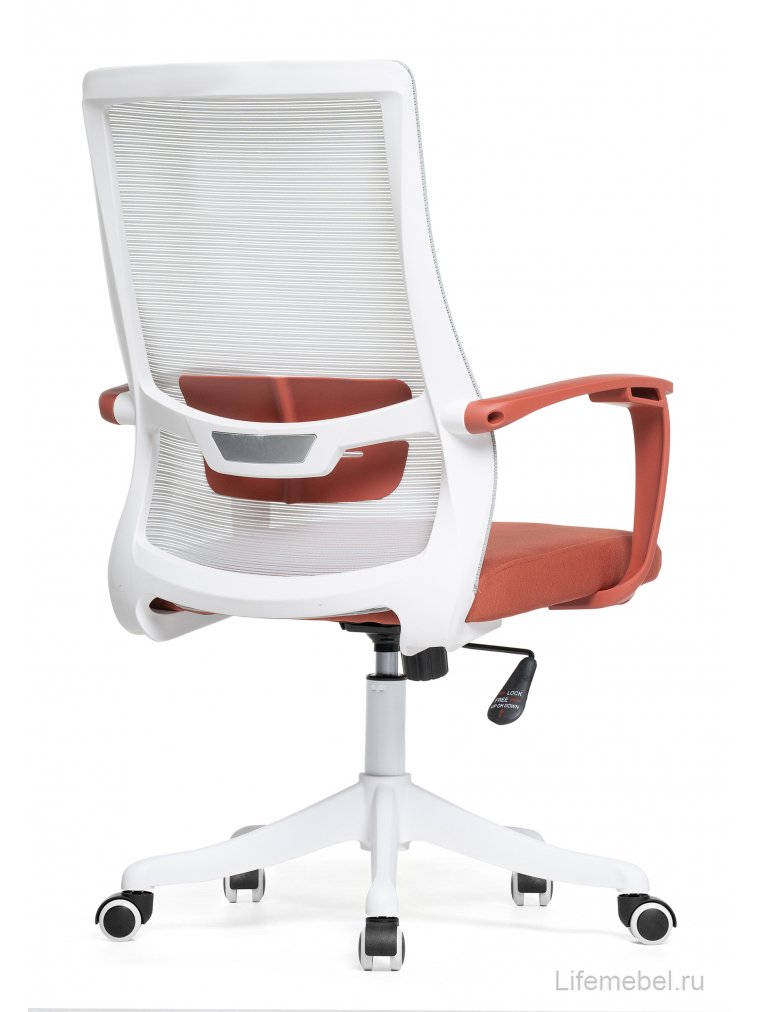 Компьютерное кресло More gray / red / white без подголовника