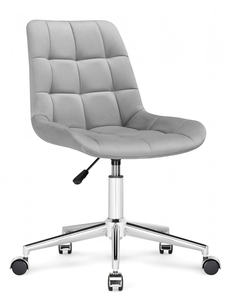 Компьютерное кресло Честер светло-серый / хром