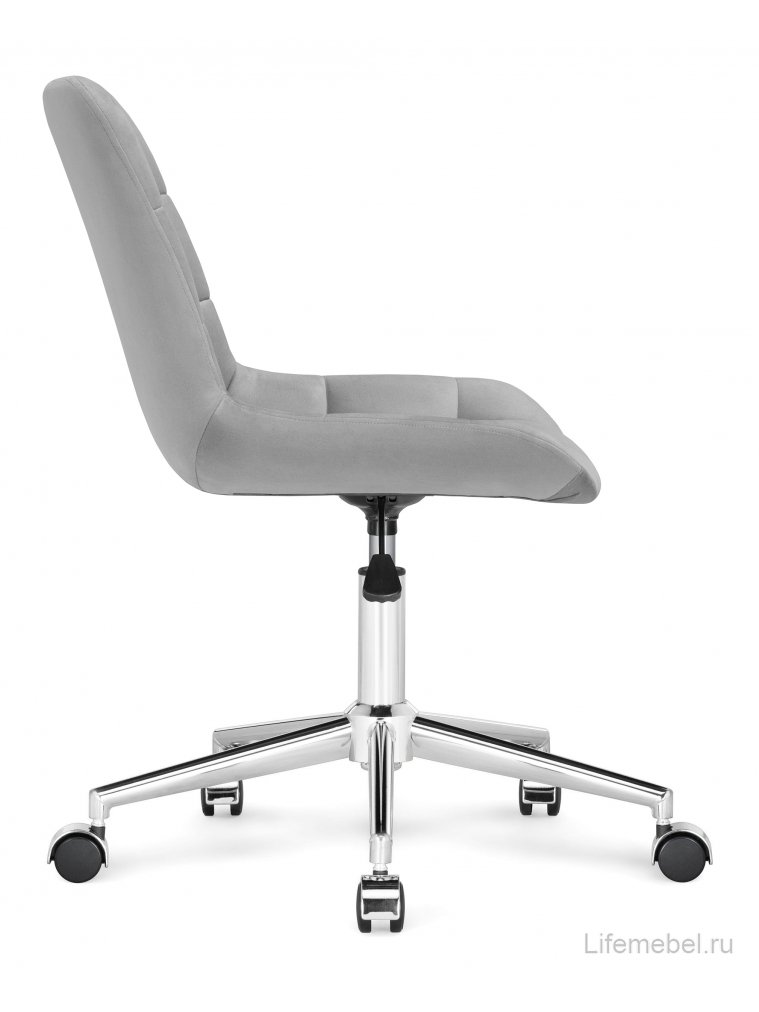 Компьютерное кресло Честер светло-серый / хром
