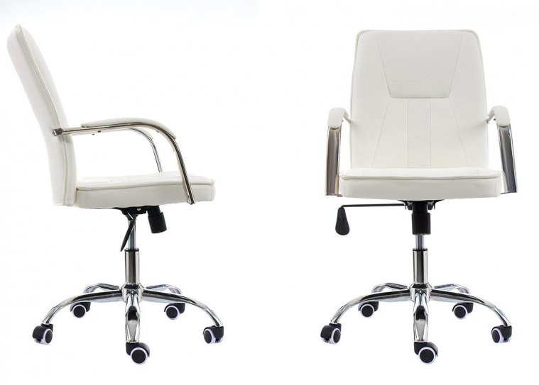 Компьютерное кресло Nadir белое  - Уцененный экземпляр
