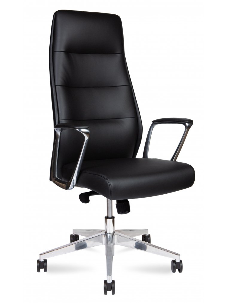 Компьютерное кресло Nancy black leather черный