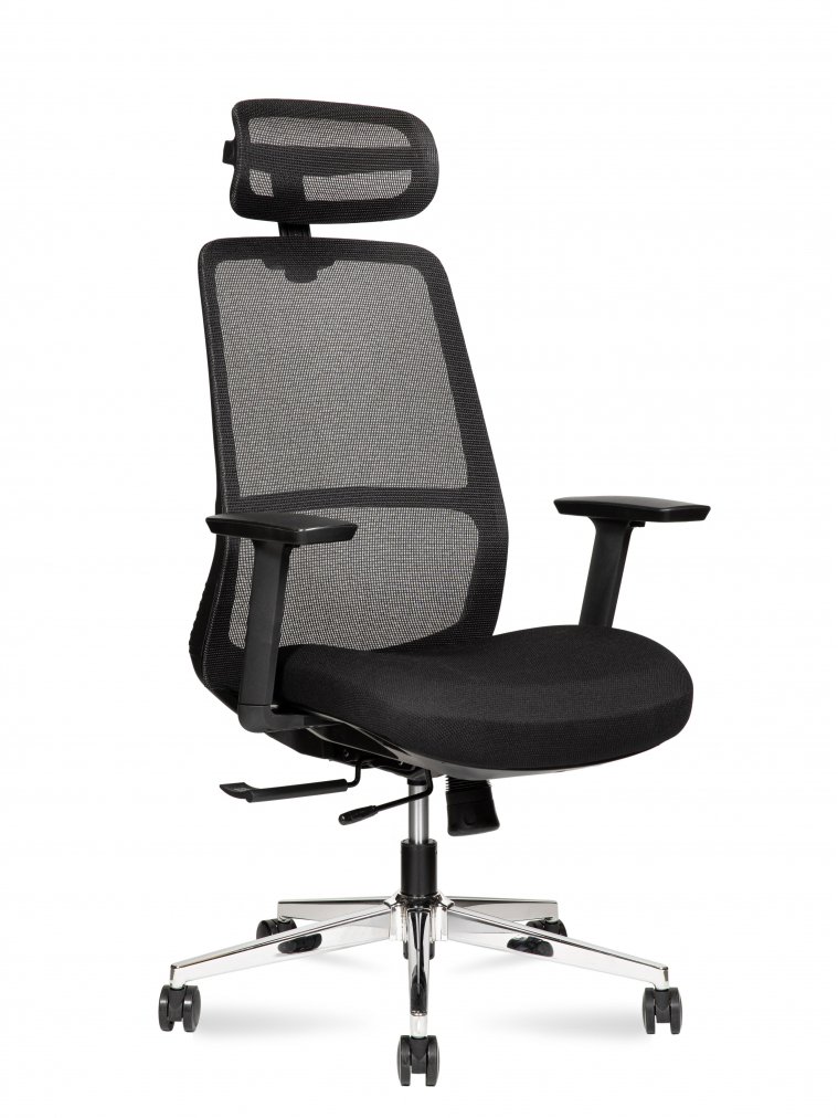 Компьютерное кресло Некст черный / хром