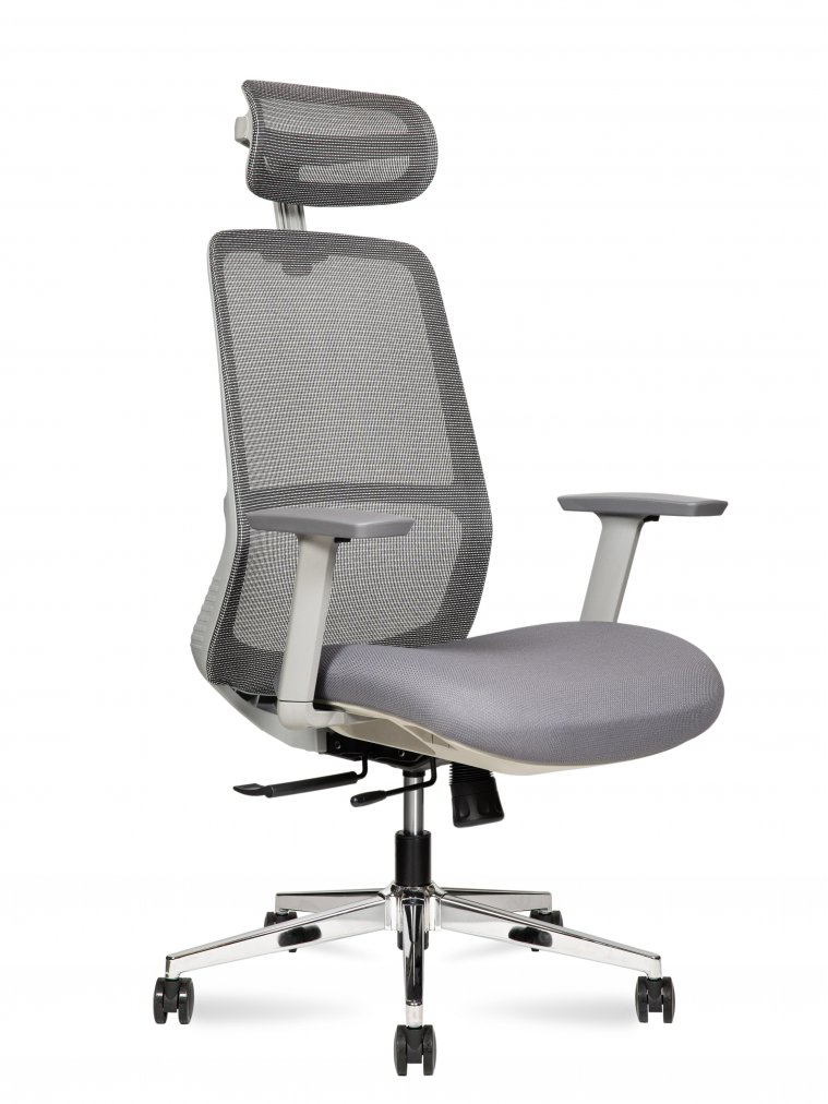 Компьютерное кресло Некст серый / хром