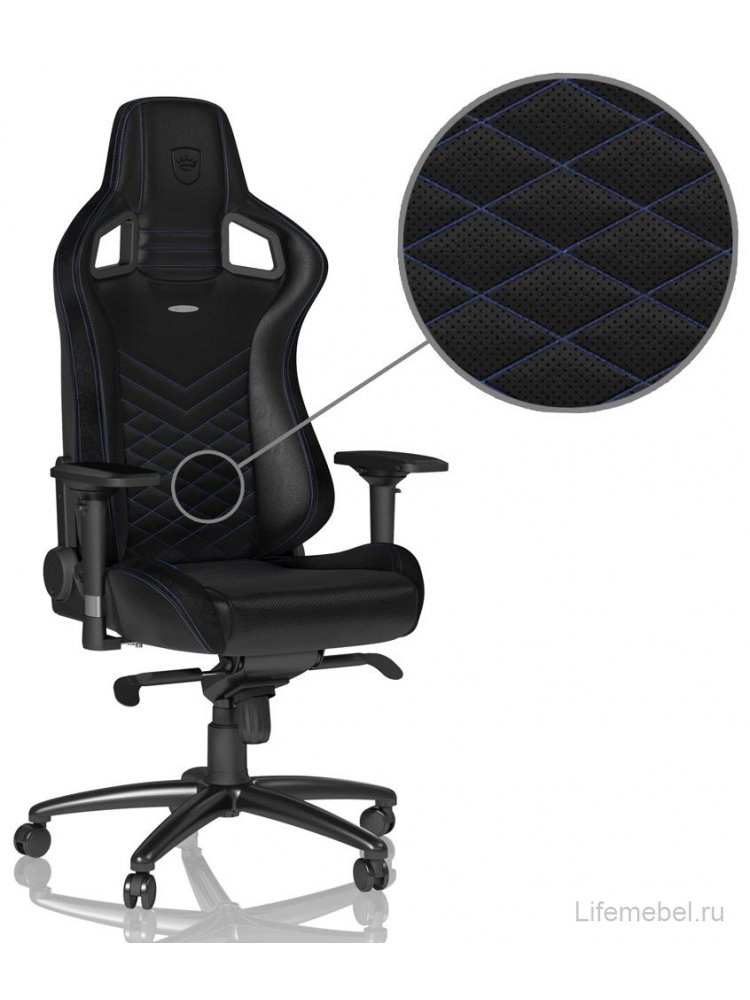 Компьютерное кресло Noblechairs Epic NBL-PU-BLU-002 pu leather black / blue