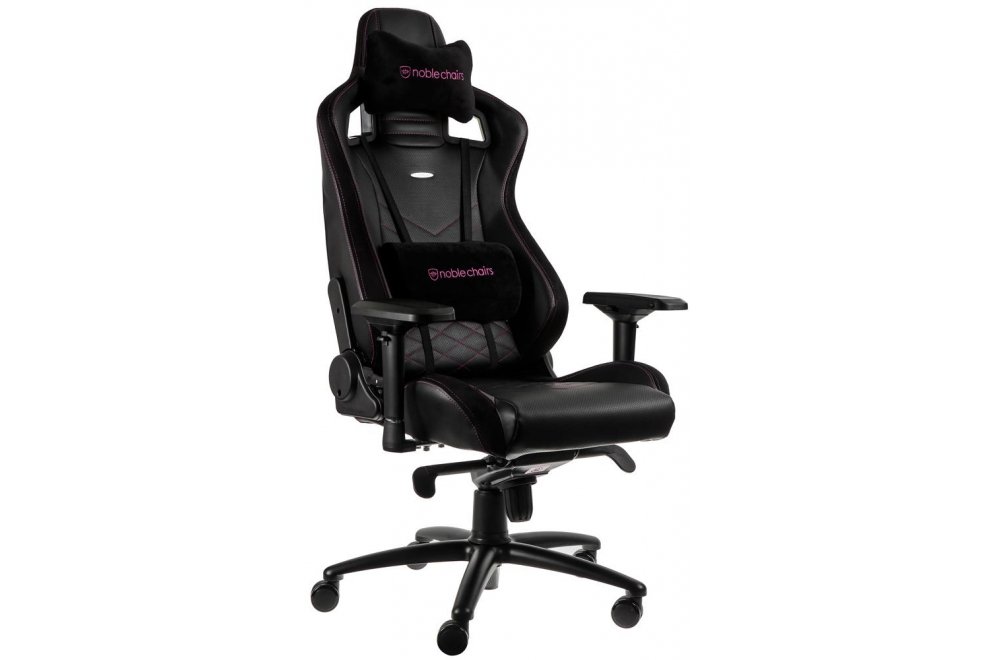 Компьютерное кресло Noblechairs Epic NBL-PU-PNK-001 pu leather black / pink