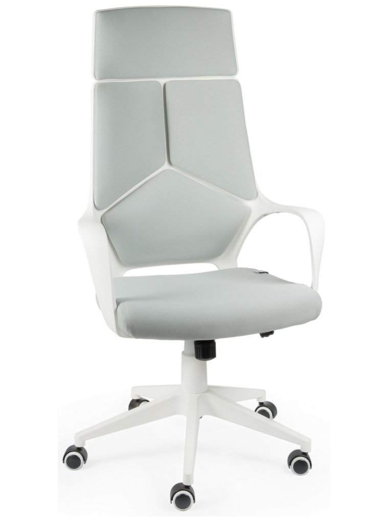 Компьютерное кресло IQ CX0898H-0-53 white / grey белый пластик / серая ткань