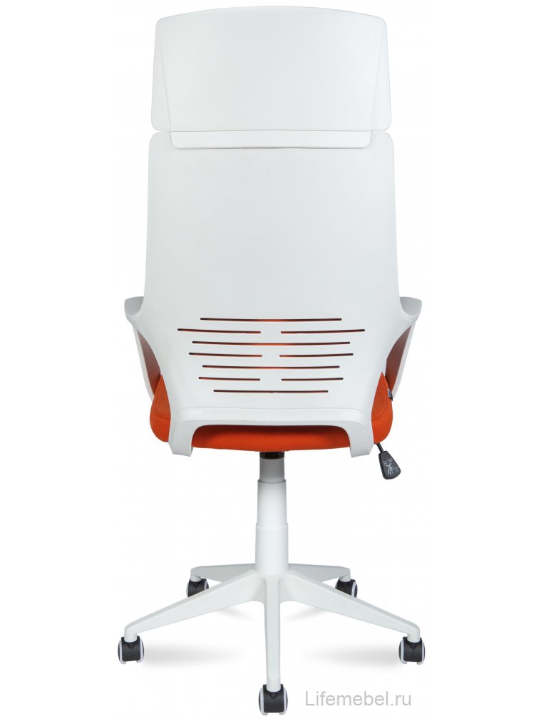 Компьютерное кресло IQ CX0898H white plastic / orange белый пластик /оранжевая ткань