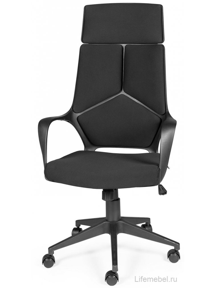 Компьютерное кресло IQ CX0898H-1-54 full black черный пластик / черная ткань