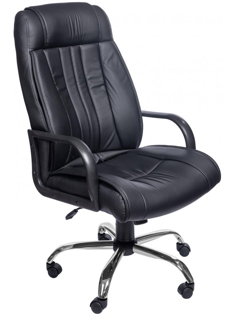 Компьютерное кресло Пегас М черное / хром