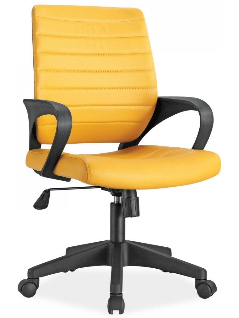 Компьютерное кресло Q-051 желтое