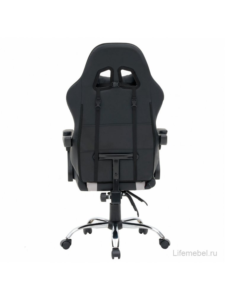 Компьютерное кресло Quantum GM-155 RGB экокожа черный / красный / серый