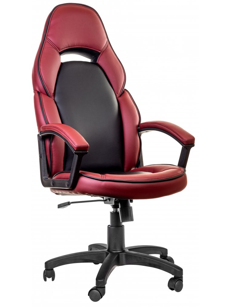 Компьютерное кресло Racer бордово-черное